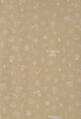 Kerstpapier Consumentenrollen Winter White Xmas 70cm x 2meter 1stuks