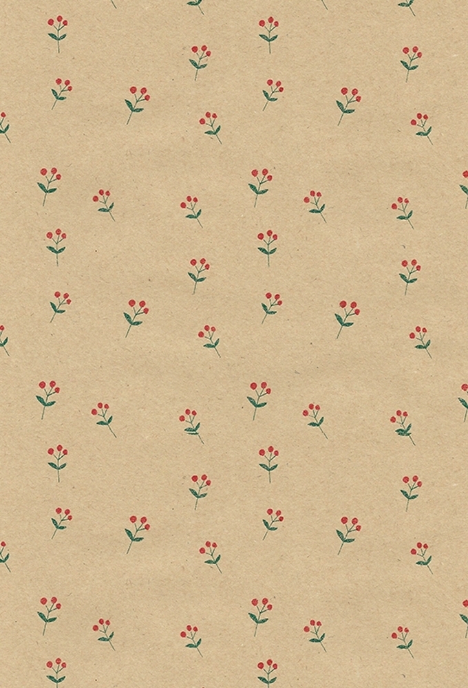 Kadopapier Consumentenrollen Flower Kraft 70cm x 2meter 1stuks