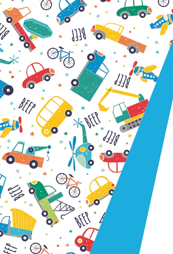 Geschenkpapier Coated Dubbelzijdig Cars DS 30cm x 100meter
