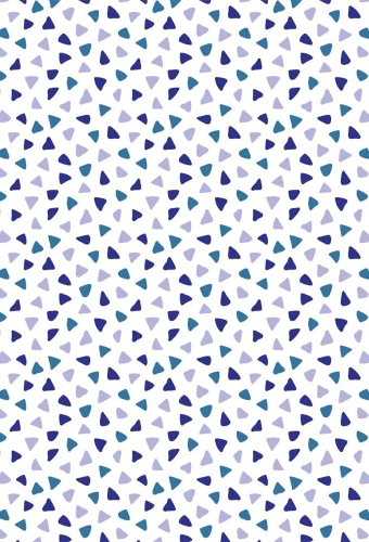 Geschenkpapier Coated Triagles blue 50cm x 200meter
