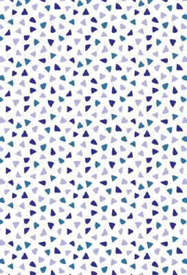 Geschenkpapier Coated Triagles blue 50cm x 200meter