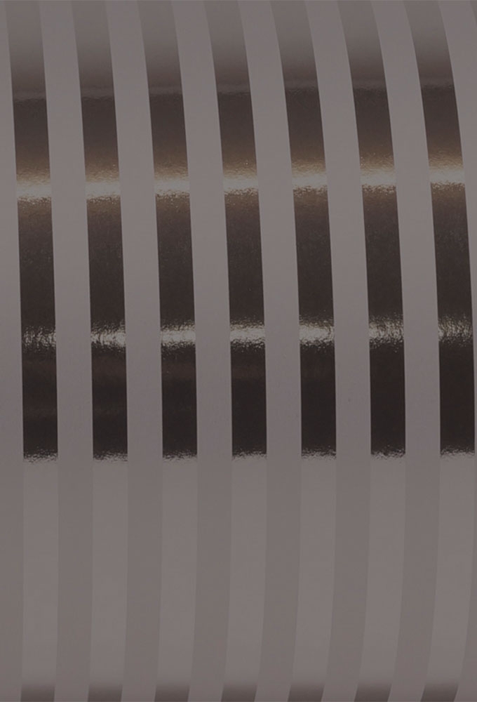 Geschenkpapier Metallised Stripes black 70cm x 100meter