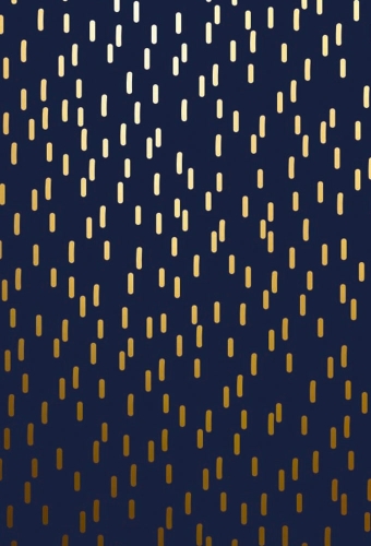 Geschenkpapier Metallised Blue gold little dashes 50cm x 100meter