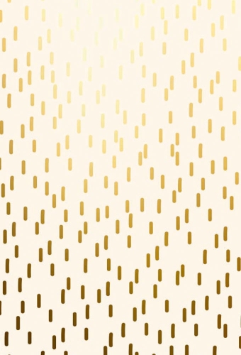 Geschenkpapier Metallised Creme gold little dashes 50cm x 100meter