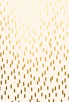 Geschenkpapier Metallised Creme gold little dashes 70cm x 100meter