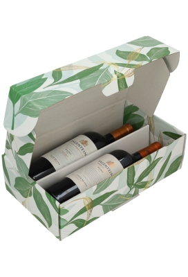 Wijnverpakking Cherish The Beautiful Moments 2 fles Flessen Inlay 33.5x18.7x9.5cm 15stuks