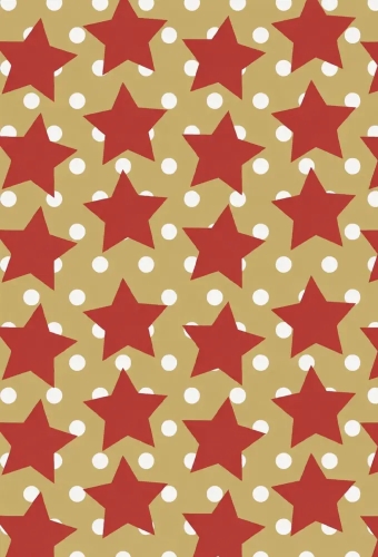Kerstpapier Bruin Kraft Star in the Sky Rood & Wit 30cm x 250meter