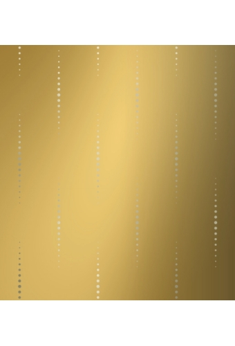Kerstpapier Metallic Drops Goud 30 cm x 100meter