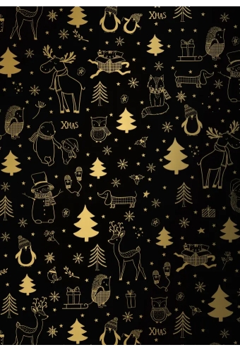 Kerstpapier All I want for X-mas 30cm x 200meter