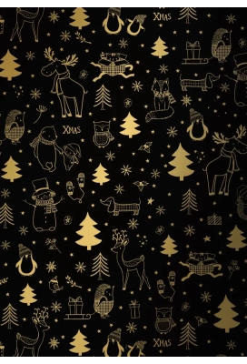 Kerstpapier All I want for X-mas 30cm x 200meter