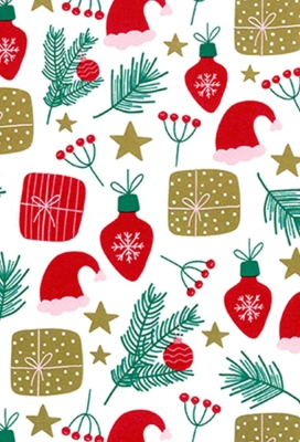 Kerstpapier Coated Sfeervol Kerst 50cm x 200meter