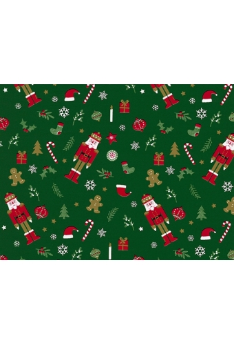 Kerstpapier Coated the nutcracker 50cm x 200meter