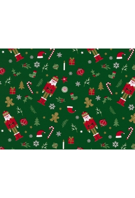 Kerstpapier Coated the nutcracker 50cm x 200meter