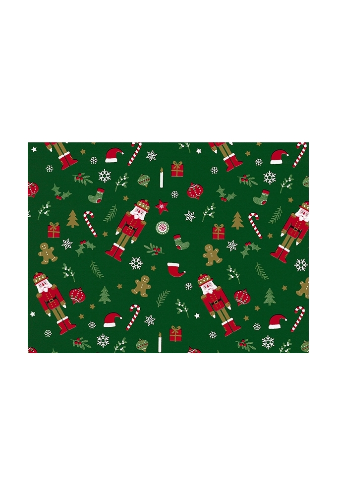 Kerstpapier Coated the nutcracker 50cm x 200meter