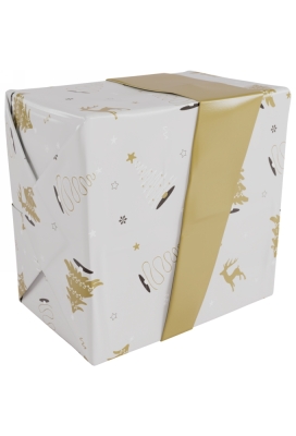 Kerstpapier Dubbelzijdig Wonderful Time 50cm x 200meter