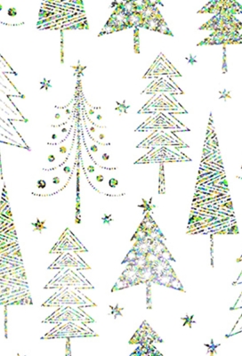Kerstpapier Metallic Winterland 50cm x 200meter