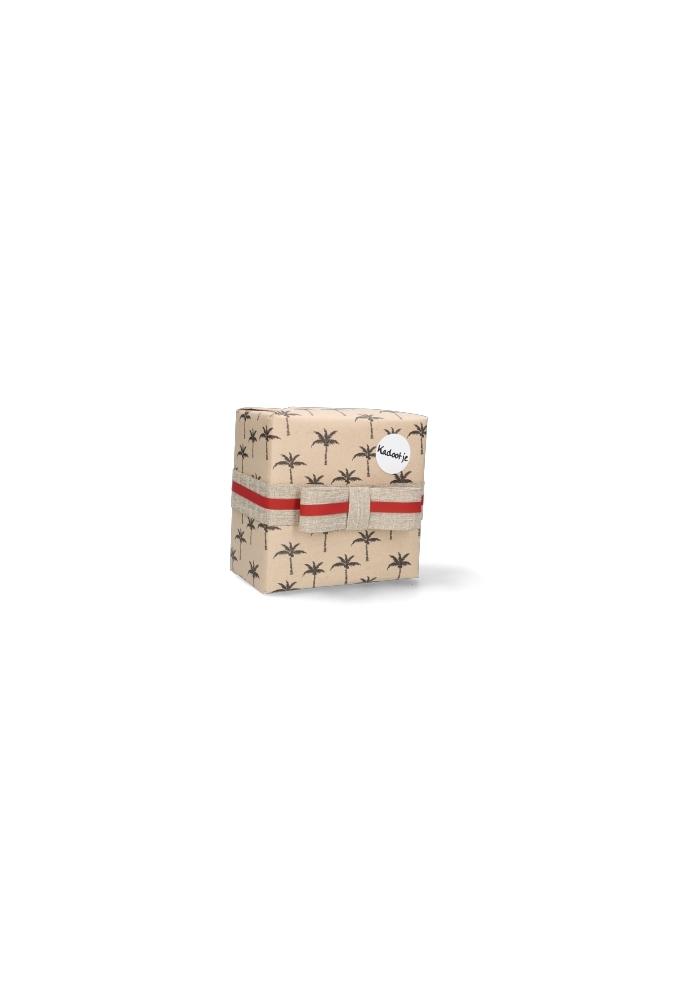 Kerstpapier Recycled Palms Zwart 50 cm x  250meter OP IS OP