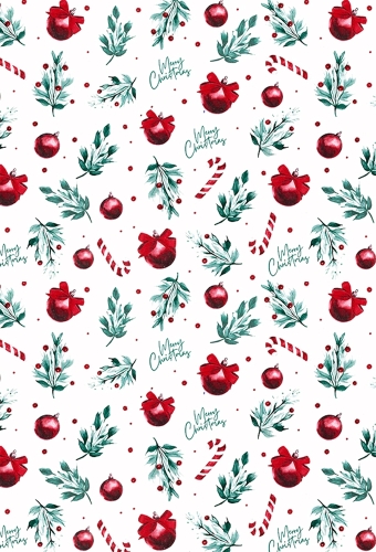 Kerstpapier Vintage Xmas 50cm x 200meter