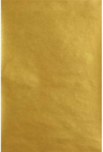 Kerstpapier Bruin Kraft Uni Goud 70cm x 250meter