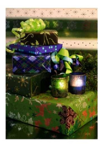 Kerstpapier Bruin Kraft Uni Goud 70cm x 250meter