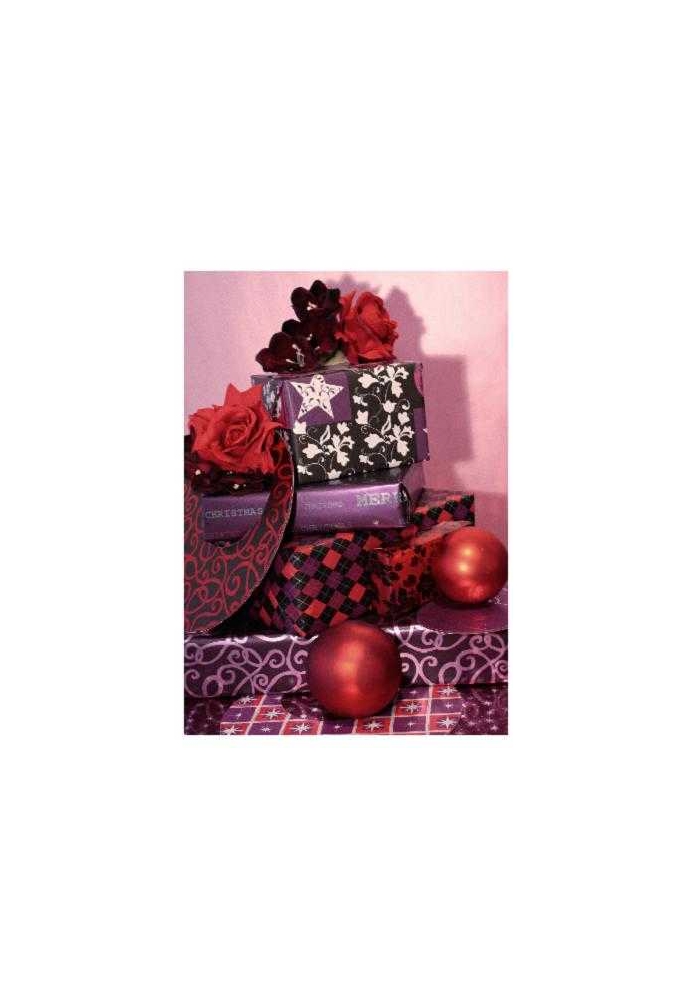 Kerstpapier Bruin Kraft Uni Goud 70cm x 250meter