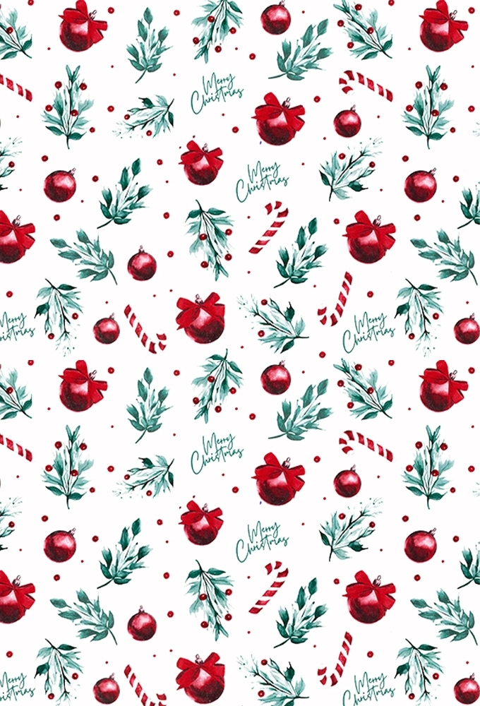Kerstpapier Vintage Xmas 70cm x 200meter