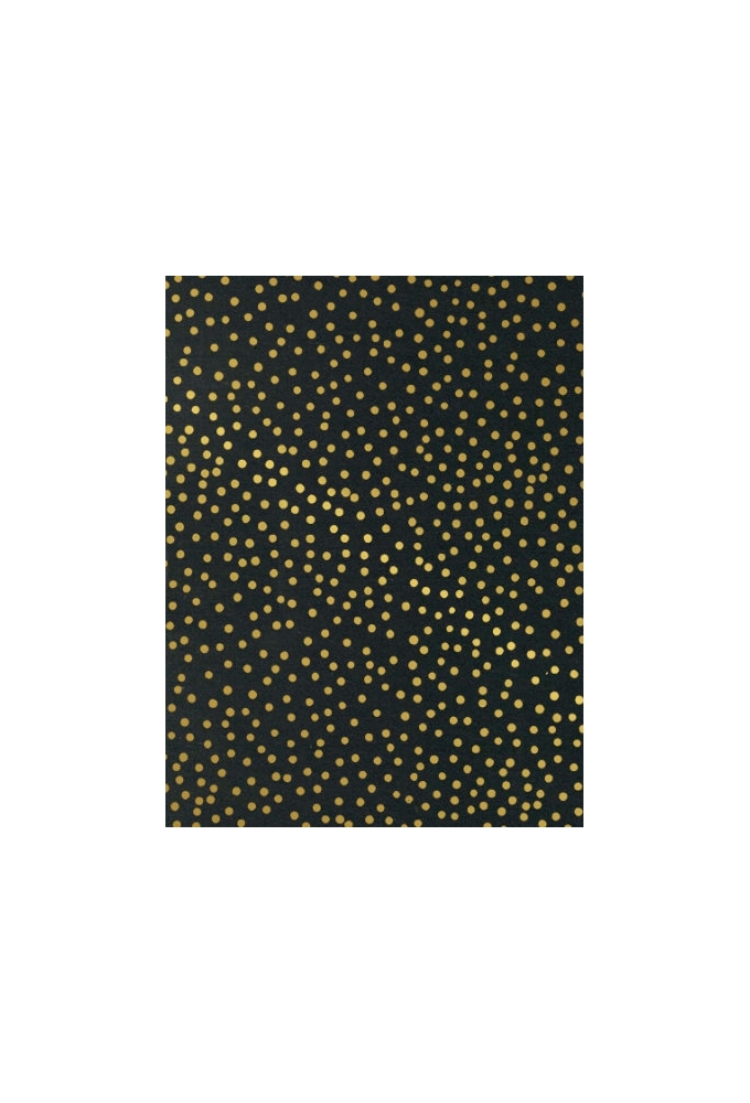 Kraftpapier Reclycled Kraft confetti Dot Gold 30cm x 200meter