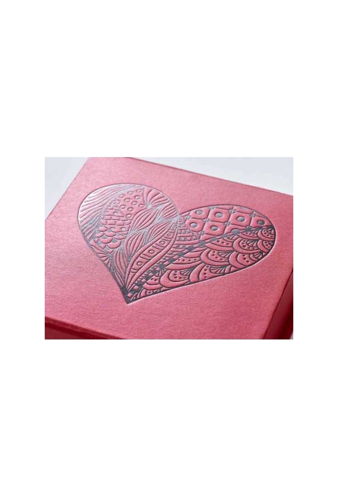 Luxueuze Magneetdozen Diamond & Lintje Rood 17x12x3.5cm 11stuks