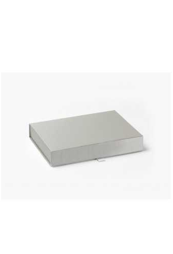 Luxueuze Magneetdozen Diamond & Lintje Zilver Mat 17x12x3.5cm 12st