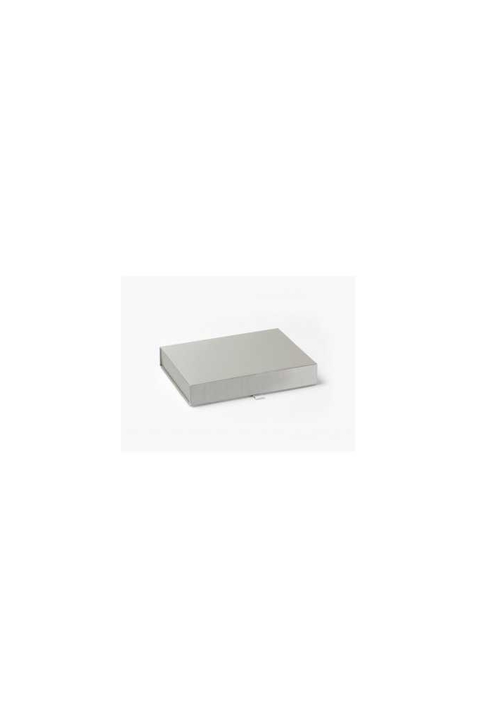 Luxueuze Magneetdozen Diamond & Lintje Zilver Mat 17x12x3.5cm 12st