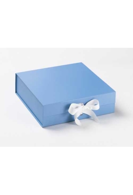 Luxueuze Magneetdozen Diamond & Satijn Blauw Mat 28.5x29x8.7cm 12stuks