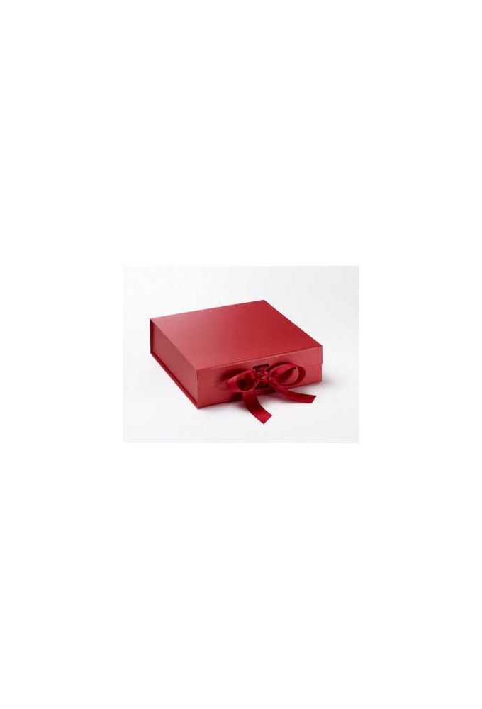 Luxueuze Magneetdozen Diamond & Satijn Rood 20.5x21.5x6cm 12stuks