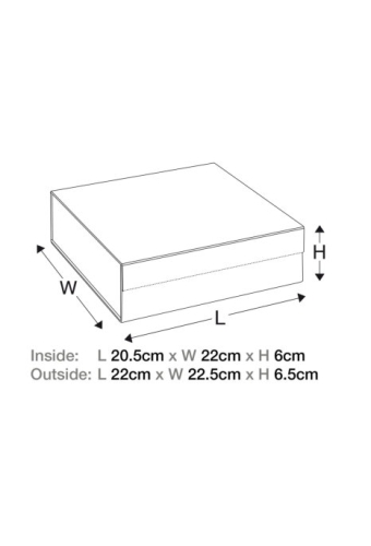 Luxueuze Magneetdozen Diamond & Satijn Rood 20.5x21.5x6cm 12stuks