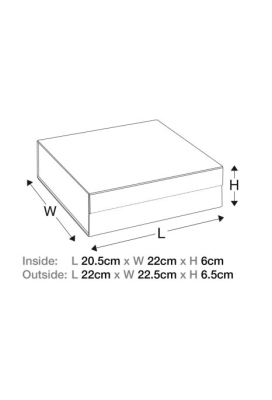 Luxueuze Magneetdozen Diamond & Satijn Rood 20.5x21.5x6cm 12stuks