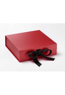 Luxueuze Magneetdozen Diamond & Satijn Rood 20.5x21.5x6cm 12stuks