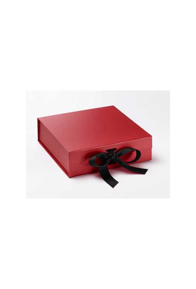Luxueuze Magneetdozen Diamond & Satijn Rood 20.5x21.5x6cm 12stuks