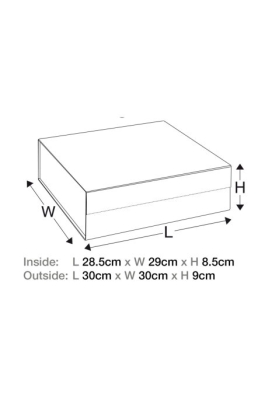 Luxueuze Magneetdozen Diamond & Satijn Rood 28.5x29x8.7cm 12stuks