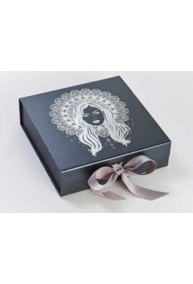 Luxueuze Magneetdozen Diamond & Satijn Tinnen Mat 20.5x21.5x6cm 12st