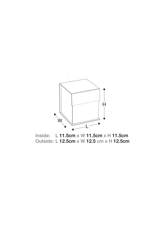 Luxueuze Magneetdozen Diamond & Satijn Zwart Mat 11.5x11.5x11.5cm 12st