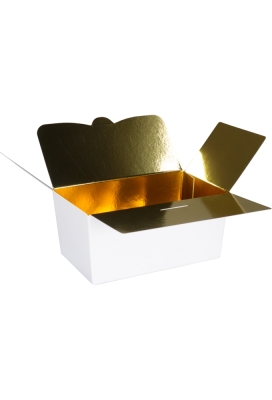 Bonbondoosjes Tumby Wit 750gr 15.2x8,9x7,5cm 25st OP IS OP