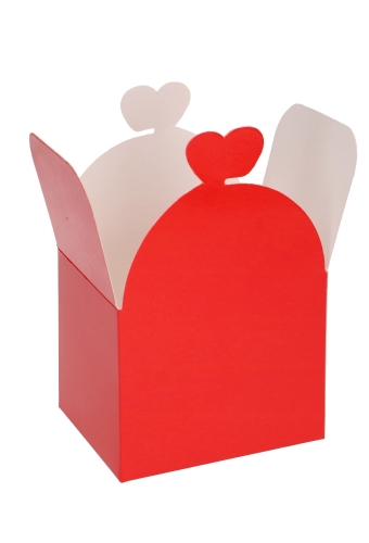 Bonbondoosjes Todi Rood Glans 250gram 9.5x7.5x6cm 25stuks