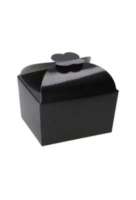 Bonbondoosjes Todi Zwart Glans 125gram 7.6x6x4.8cm 24stuks