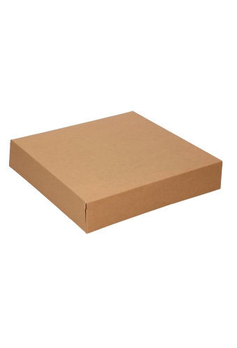 Gebaksdozen Kraft Delights 25x25x5cm Kraft Onbedrukt 50stuks