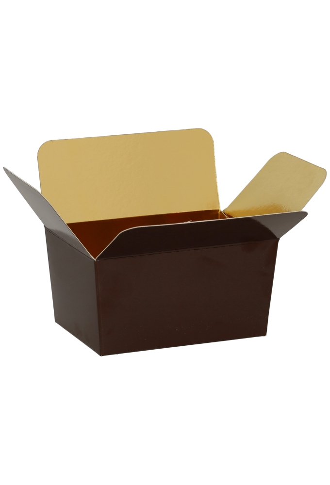 Bonbondoosjes KrabPraline Chocoladebruin 250 grams 10x7x5,5cm 24stuks