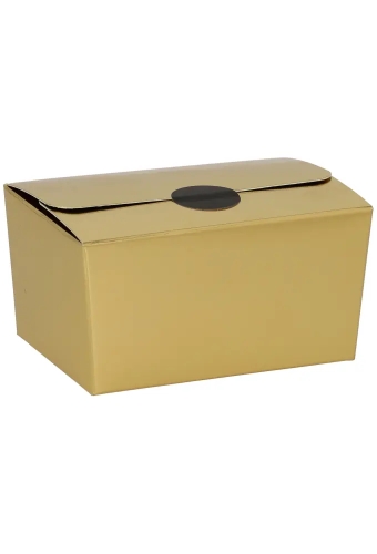 Bonbondoosjes KrabPraline Goud glans 150 grams 8,5x6x5,5cm 24stuks