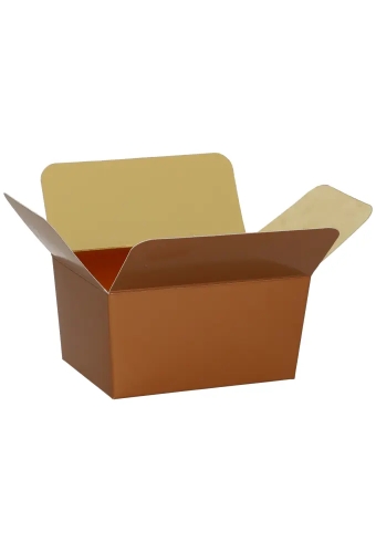 Bonbondoosjes KrabPraline Koper 150 grams 8,5x6x5,5cm 24stuks