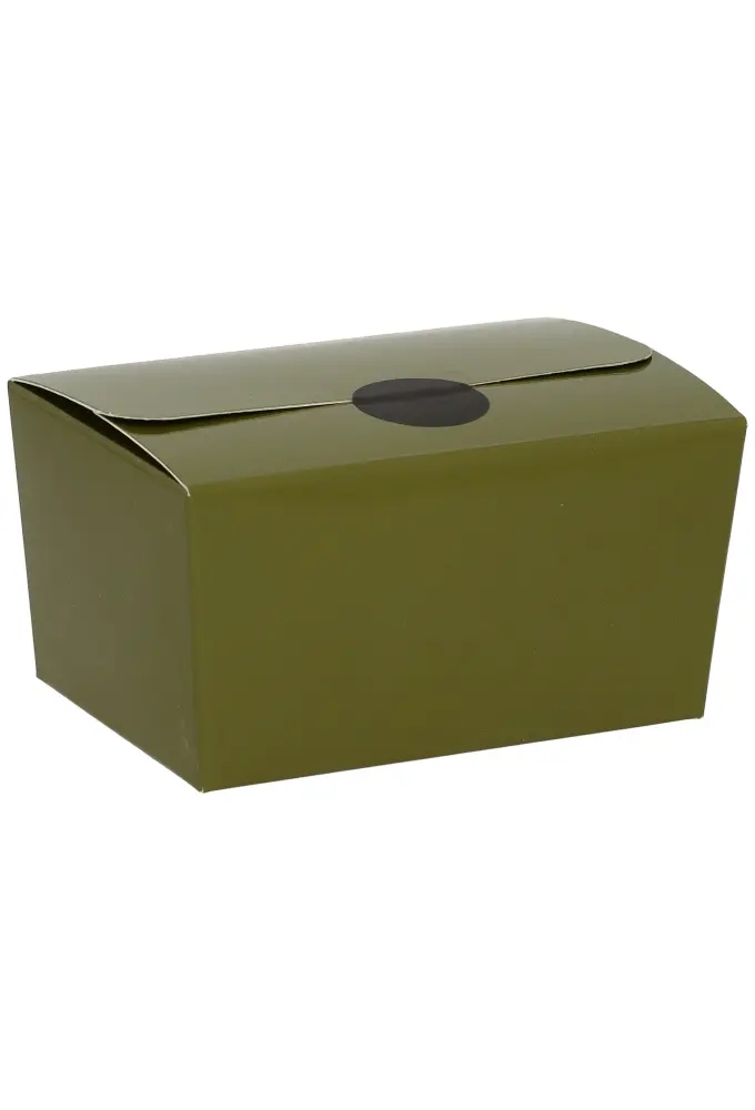 Bonbondoosjes KrabPraline Mosgroen 150 grams 8,5x6x5,5cm 24stuks