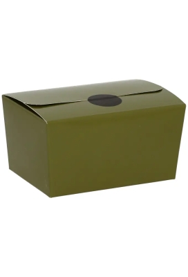 Bonbondoosjes KrabPraline Mosgroen 250 grams 10x7x5,5cm 24stuks