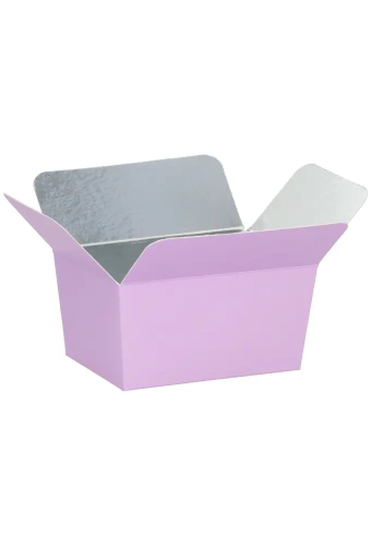 Bonbondoosjes KrabPraline Pastel lila 150 grams 8,5x6x5,5cm 24stuks