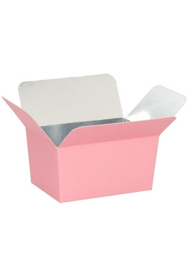 Bonbondoosjes KrabPraline Pastel roze 250 grams 10x7x5,5cm 24stuks